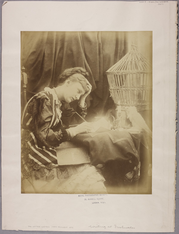 Mary Princep scrive una lettera, 1870 